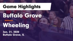 Buffalo Grove  vs Wheeling  Game Highlights - Jan. 21, 2020