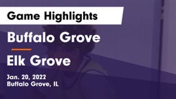 Buffalo Grove  vs Elk Grove  Game Highlights - Jan. 20, 2022