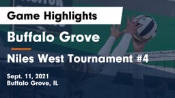Buffalo Grove  vs Niles West Tournament #4 Game Highlights - Sept. 11, 2021
