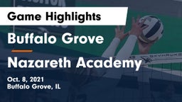 Buffalo Grove  vs Nazareth Academy  Game Highlights - Oct. 8, 2021