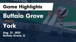 Buffalo Grove  vs York  Game Highlights - Aug. 27, 2022