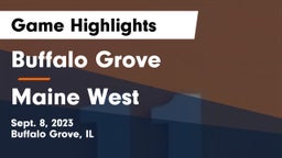 Buffalo Grove  vs Maine West  Game Highlights - Sept. 8, 2023