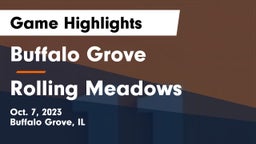 Buffalo Grove  vs Rolling Meadows  Game Highlights - Oct. 7, 2023