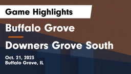 Buffalo Grove  vs Downers Grove South  Game Highlights - Oct. 21, 2023