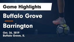 Buffalo Grove  vs Barrington  Game Highlights - Oct. 26, 2019