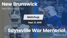 Matchup: New Brunswick High vs. Sayreville War Memorial  2018