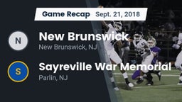 Recap: New Brunswick  vs. Sayreville War Memorial  2018