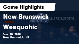 New Brunswick  vs Weequahic Game Highlights - Jan. 20, 2020