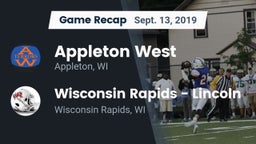 Recap: Appleton West  vs. Wisconsin Rapids - Lincoln  2019
