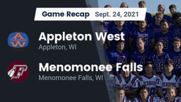 Recap: Appleton West  vs. Menomonee Falls  2021