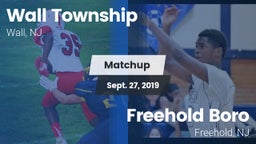 Matchup: Wall Township High vs. Freehold Boro  2019