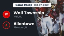 Recap: Wall Township  vs. Allentown  2022