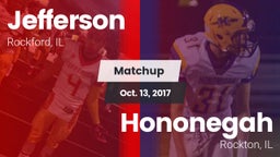 Matchup: Jefferson High vs. Hononegah  2017