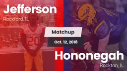 Matchup: Jefferson High vs. Hononegah  2018