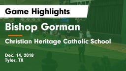Bishop Gorman  vs Christian Heritage Catholic School Game Highlights - Dec. 14, 2018