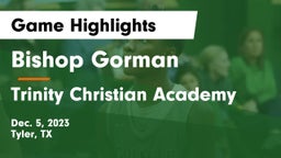 Bishop Gorman  vs Trinity Christian Academy Game Highlights - Dec. 5, 2023