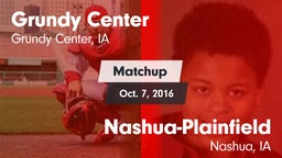 Matchup: Grundy Center High vs. Nashua-Plainfield  2016