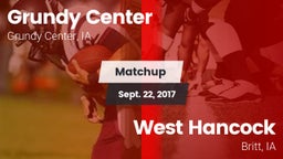 Matchup: Grundy Center High vs. West Hancock  2017