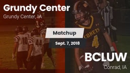Matchup: Grundy Center High vs. BCLUW  2018