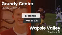 Matchup: Grundy Center High vs. Wapsie Valley  2019