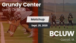 Matchup: Grundy Center High vs. BCLUW  2020