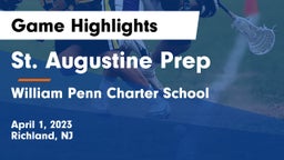 St. Augustine Prep  vs William Penn Charter School Game Highlights - April 1, 2023