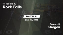 Matchup: Rock Falls High vs. Oregon  2016