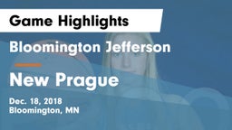 Bloomington Jefferson  vs New Prague  Game Highlights - Dec. 18, 2018