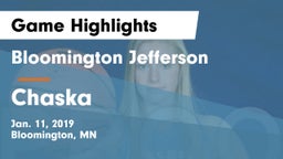 Bloomington Jefferson  vs Chaska  Game Highlights - Jan. 11, 2019