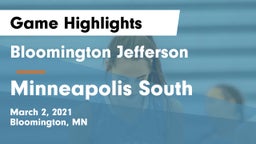 Bloomington Jefferson  vs Minneapolis South  Game Highlights - March 2, 2021