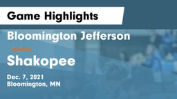 Bloomington Jefferson  vs Shakopee  Game Highlights - Dec. 7, 2021