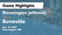 Bloomington Jefferson  vs Burnsville  Game Highlights - Dec. 18, 2023