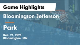 Bloomington Jefferson  vs Park  Game Highlights - Dec. 21, 2023