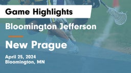 Bloomington Jefferson  vs New Prague  Game Highlights - April 25, 2024