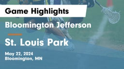 Bloomington Jefferson  vs St. Louis Park  Game Highlights - May 22, 2024