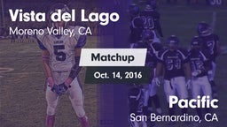 Matchup: Vista del Lago High vs. Pacific  2016