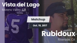 Matchup: Vista del Lago High vs. Rubidoux  2017