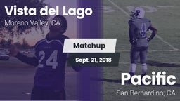 Matchup: Vista del Lago High vs. Pacific  2018