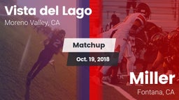 Matchup: Vista del Lago High vs. Miller  2018