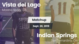 Matchup: Vista del Lago High vs. Indian Springs  2019