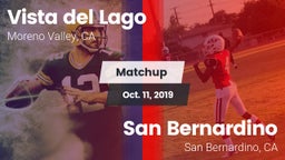 Matchup: Vista del Lago High vs. San Bernardino  2019