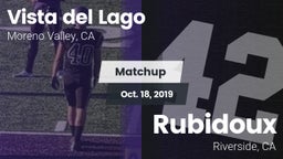 Matchup: Vista del Lago High vs. Rubidoux  2019