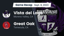 Recap: Vista del Lago  vs. Great Oak  2023