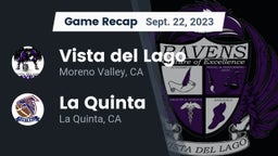 Recap: Vista del Lago  vs. La Quinta  2023