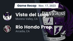 Recap: Vista del Lago  vs. Rio Hondo Prep  2023