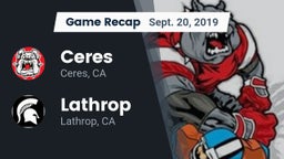 Recap: Ceres  vs. Lathrop  2019