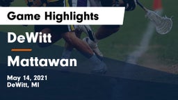 DeWitt  vs Mattawan  Game Highlights - May 14, 2021