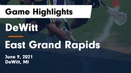DeWitt  vs East Grand Rapids  Game Highlights - June 9, 2021