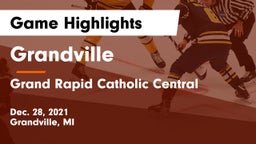Grandville  vs Grand Rapid Catholic Central Game Highlights - Dec. 28, 2021