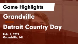 Grandville  vs Detroit Country Day  Game Highlights - Feb. 4, 2022